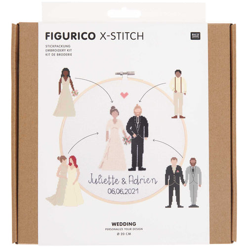 Rico Embroidery kit Figurico Wedding