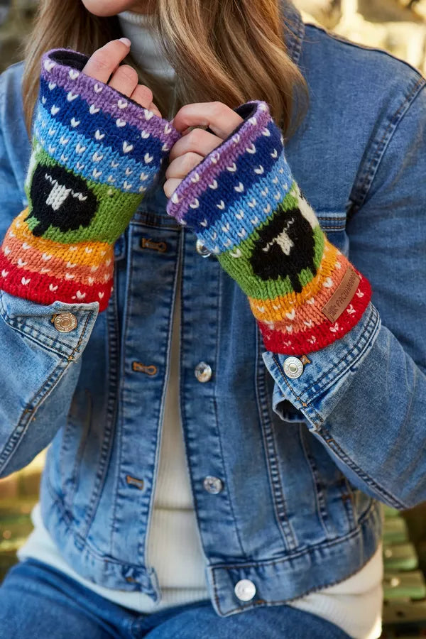 Pachamama Black Sheep Handwarmer Rainbow