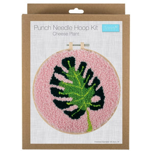 Punch Needle Hoop Kit: Cheese Plant