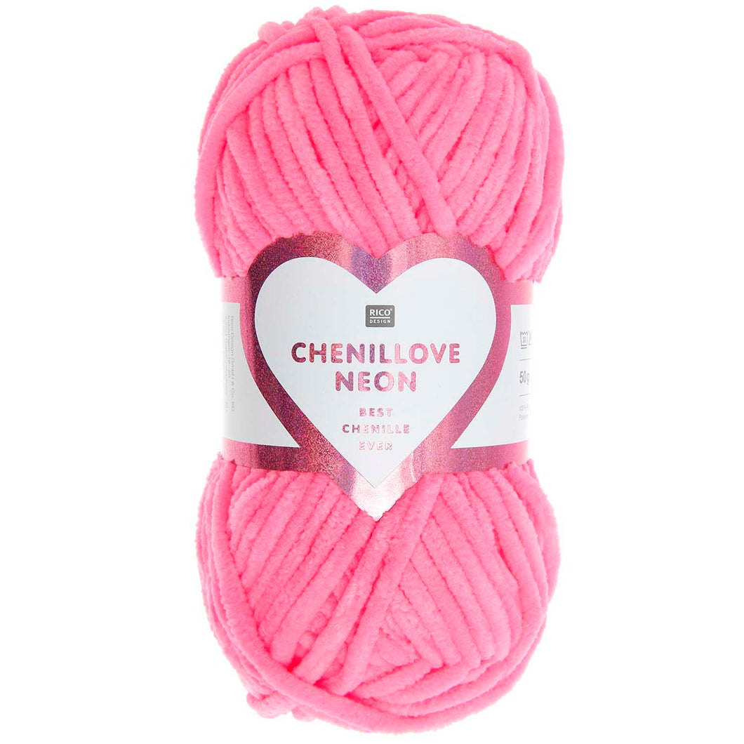 Rico Chenillove Neon Bonded Chenille Aran Weight Yarn