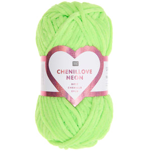 Rico Chenillove Neon Bonded Chenille Aran Weight Yarn