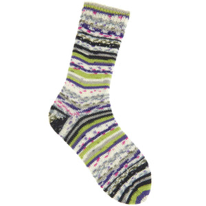 Rico Socks Neon Fair Isle 4 ply