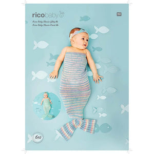 Mermaid Tails 610 in Rico Baby Classic DK - Digital Download