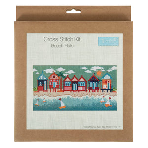 Cross Stitch Kit : Beach Huts