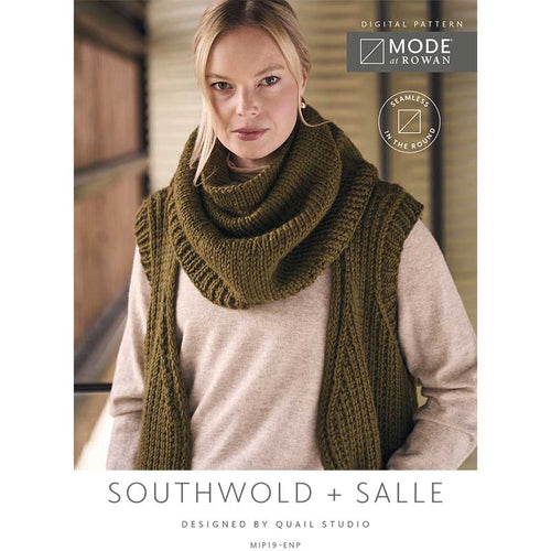 MODE at Rowan Southwold Waistcoat & Salle Snood pattern