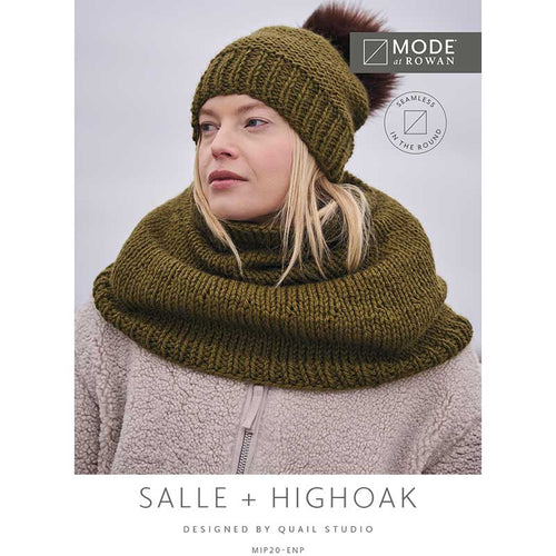 MODE at ROWAN Salle Snood + Highoak Hat Pattern