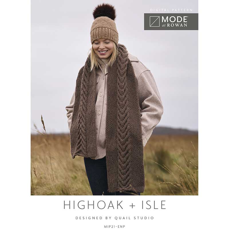 MODE at Rowan Highoak Hat + Isle Scarf Pattern