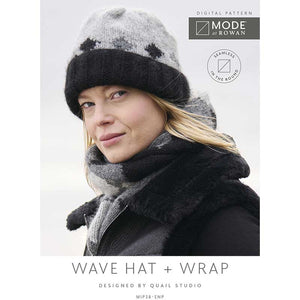 MODE at Rowan Wave Wrap & Hat Pattern