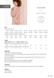 MODE at Rowan Heacham Jumper Pattern