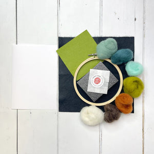 Crafty Kits Co - Needle Felting Hoop Kit