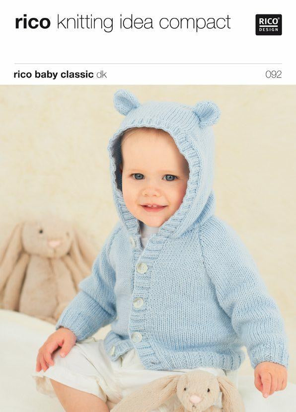 Cardigan and Hat in 092 Rico Baby Classic DK - Digital Download