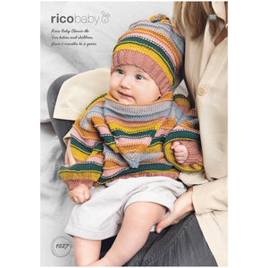 Jumper, Hat and Shawl 1027 in Rico Baby Classic DK - Digital Download