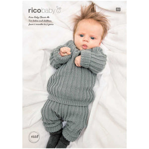 Jumper and Trousers 1028 in Rico Baby Classic DK - Digital Download