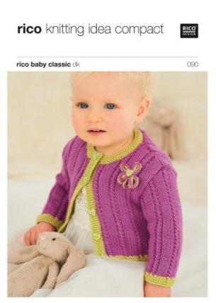 Children’s V Neck and Round Neck Cardigans 090 in Rico Baby Classic DK - Digital Download