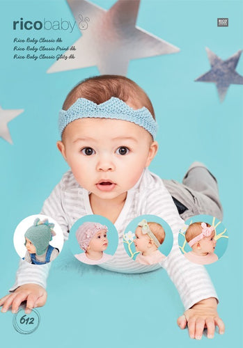 Hats and Headbands 612 in Rico Baby Classic DK - Digital Download