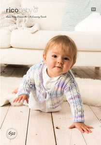 Cardigan 692 in Rico Baby Dream DK - Digital Download