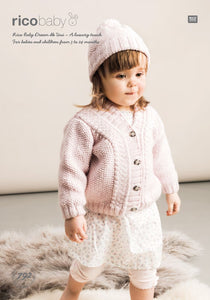 Cardigan and Hat 792 in Rico Baby Dream Uni DK - Digital Download