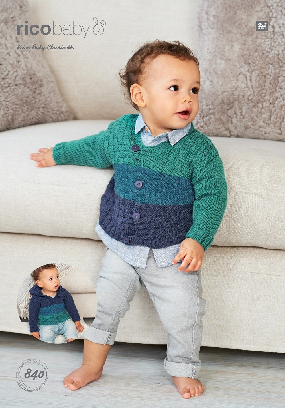 Cardigans 840 in Rico Baby Classic DK - Digital Download