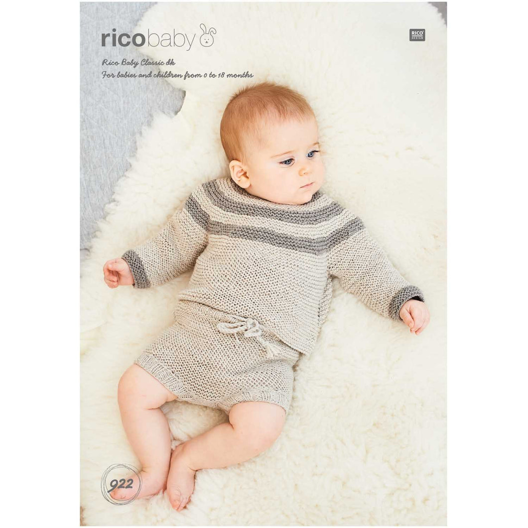 Sweater and Pants 922 in Rico Baby Classic DK - Digital Download