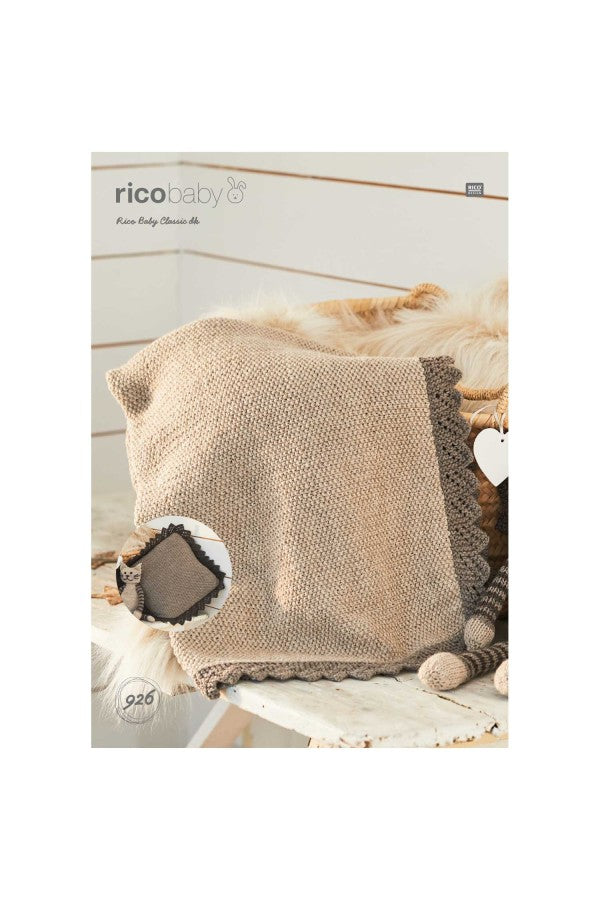 Blanket and Pillow 926 in Rico Baby Classic DK - Digital Download