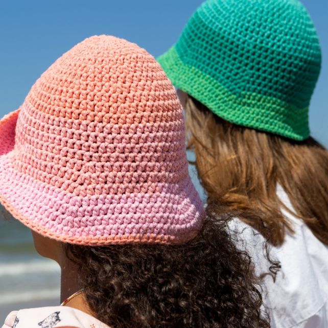 Hoooked DIY Crochet Summer Hat Kit