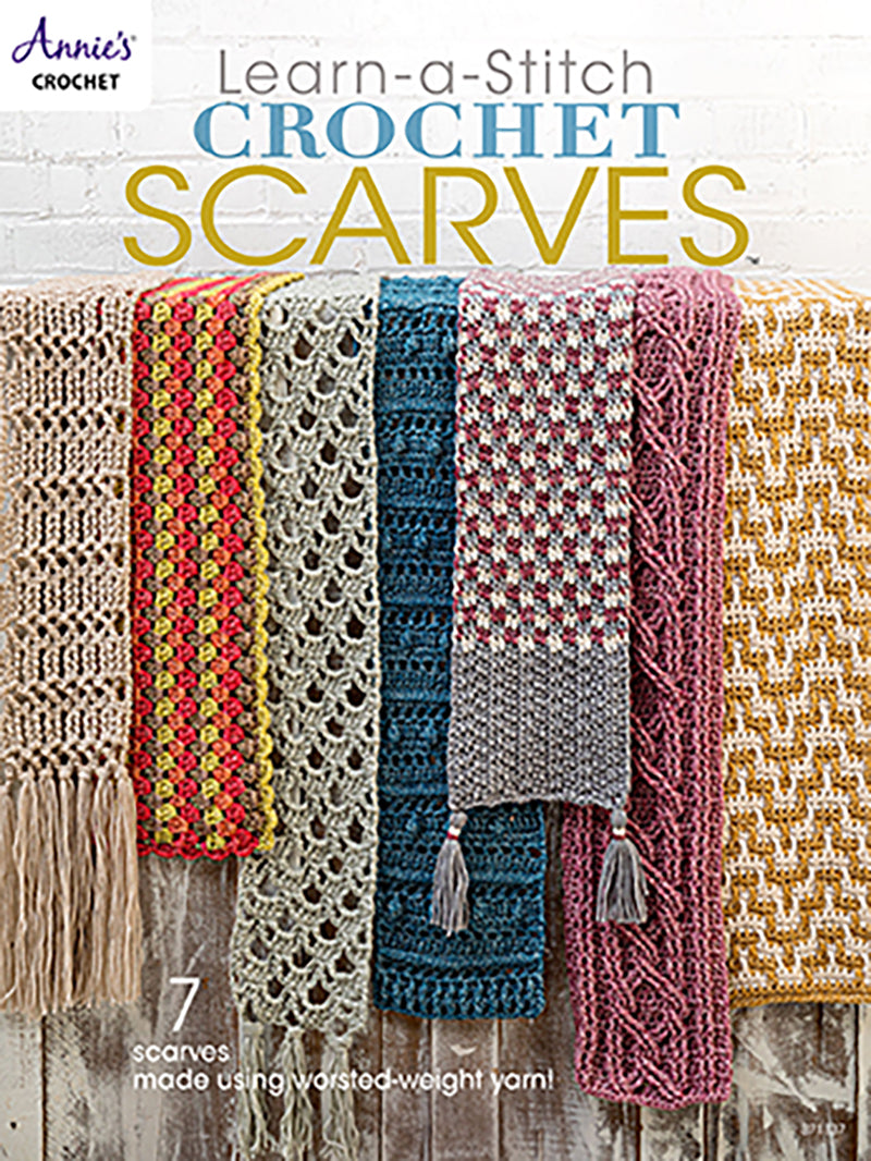 ANNIE'S CROCHET Learn-a-Stitch Crochet Scarves