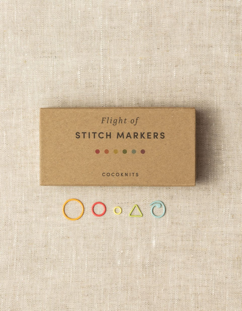 Cocoknits Flight of Coloured Stitch Markers