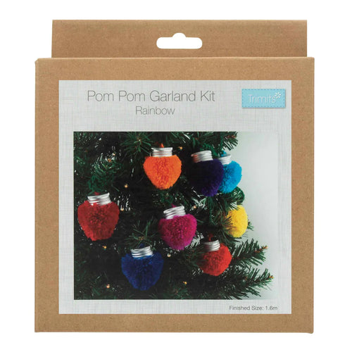 Pom Pom Garland Kit: Rainbow