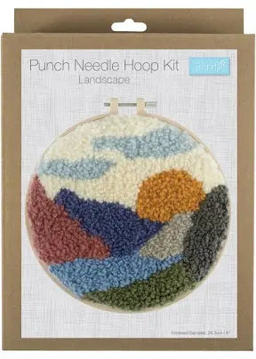 Punch Needle Hoop Kit: Landscape