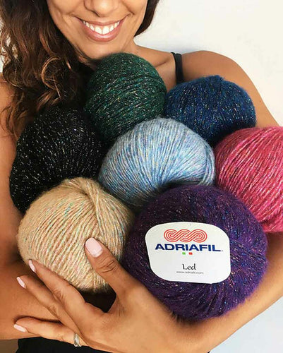 Adriafil LED Metallic Yarn in 50g Balls