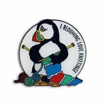 Load image into Gallery viewer, Emma Ball Crafty Puffins Enamel Pin